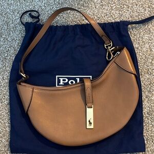 Polo ID Polo by Ralph Lauren Brown Leather Shoulder Bag